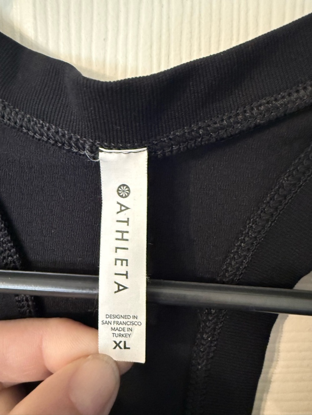 Athleta Black Racerback Momentum Tank Top - Picture 3 of 3